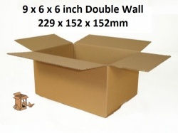 Cardboard Postal Boxes 9x6x6 inch Double Wall